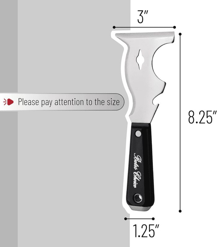 Bates- Paint Scraper, 10 in 1 Painters Tool, Paint Scrapers for Wood, Painters Tool, Painters Knife, Paint Scraper for Painting, Putty Knife, Metal Scraper, Spackle Tool, Putty Scraper, Knife Scraper - Image 2