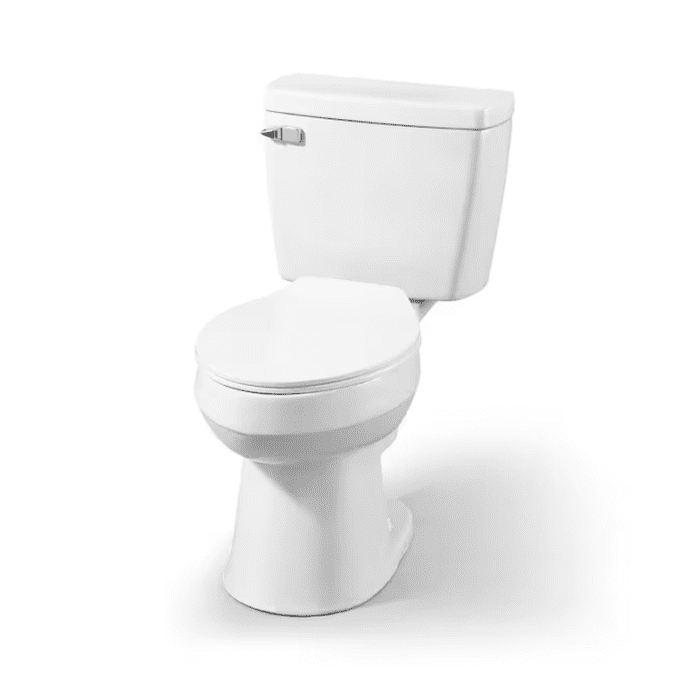 Pro White Elongated Chair Height 2-Piece Toilet 12-In Rough-In Watersense 1.28 GPF - Image 8