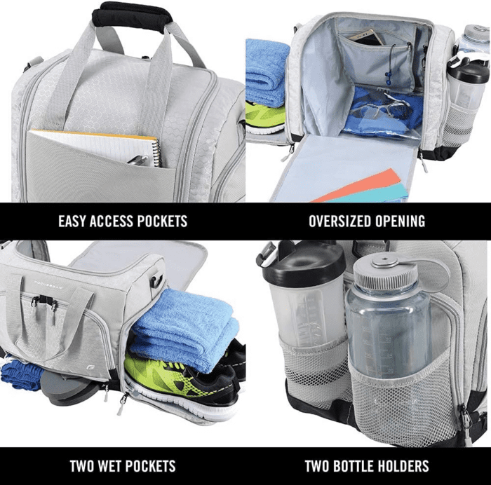 Ultimate Gym Bag 2.0: the Durable Crowdsource Designed Duffel Bag with 10 Optimal Compartments Including Water Resistant Pouch - Image 3