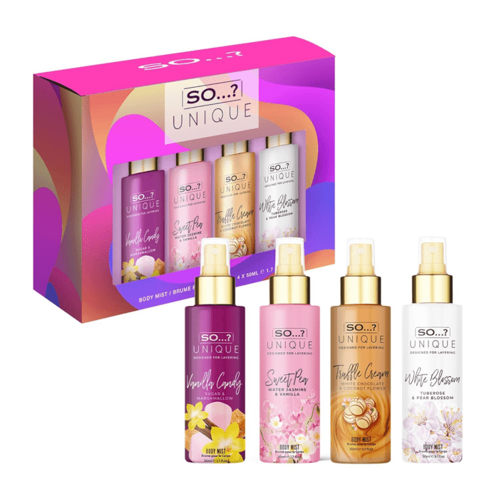 ...? Unique Body Mist Set - Perfumes for Women - Gifts for Women - Body Spray for Women - Vegan, Cruelty-Free - 650-1000 Sprays - 4 Pcs