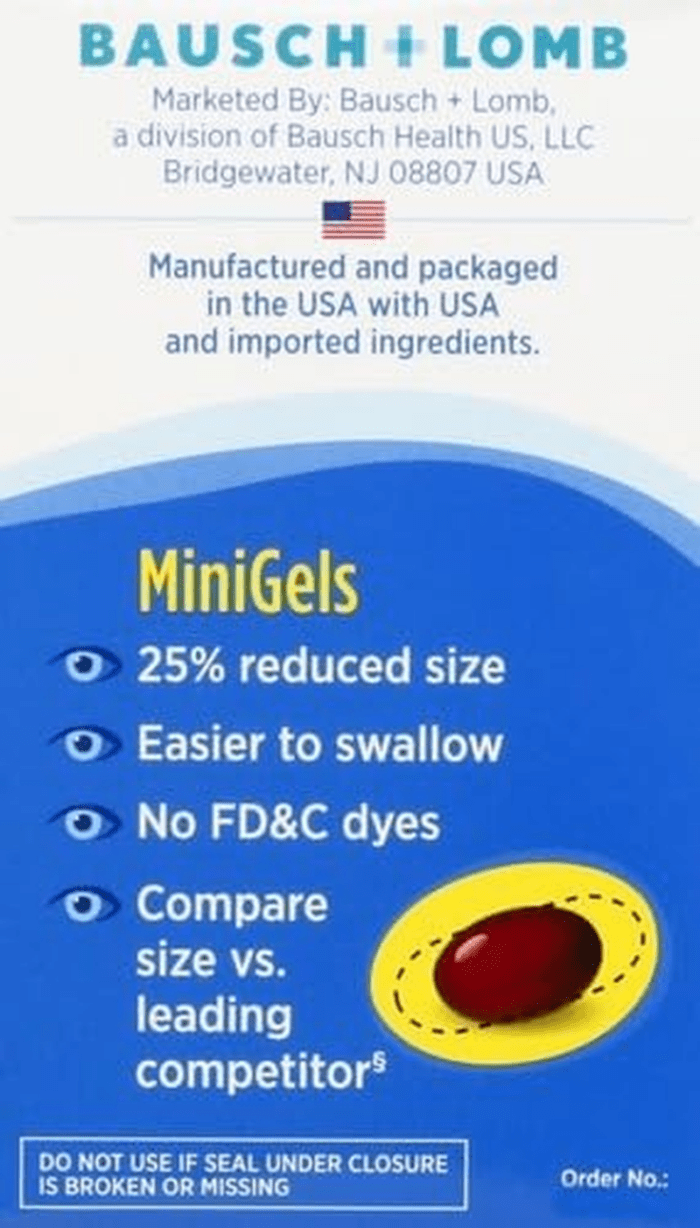 Eye Vitamin & Mineral Supplement, Contains Zinc, Vitamins C, E, Omega 3, Lutein, & Zeaxanthin, 90 Softgels (Packaging May Vary) - Image 13