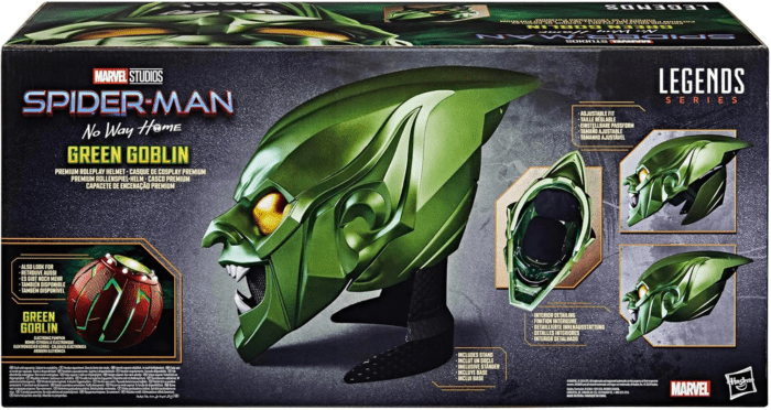 MARVEL Legends Series Green Goblin Premium Roleplay Helmet, : No Way Home Adult Collectible Roleplay Gear - Image 9