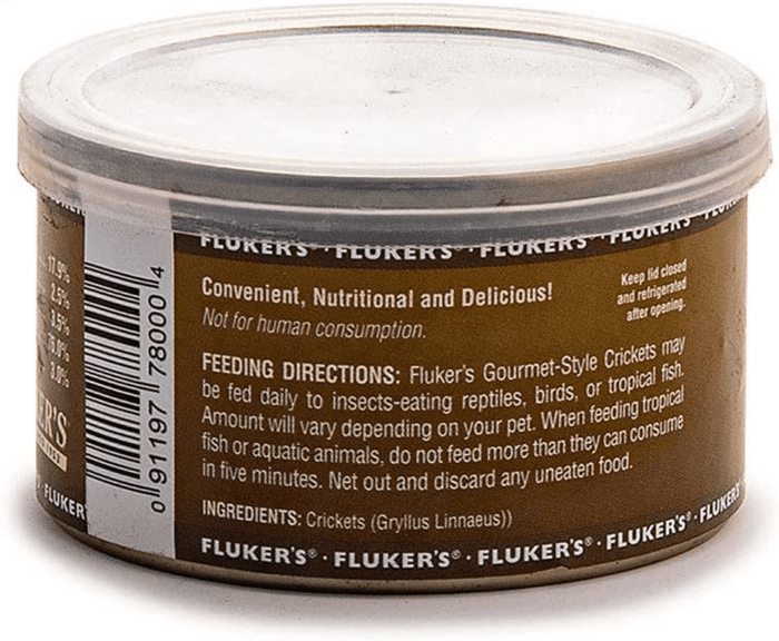 Gourmet Canned Food for Reptiles, Fish, Birds and Small Animals, Crickets, 1.2 Oz - Image 2