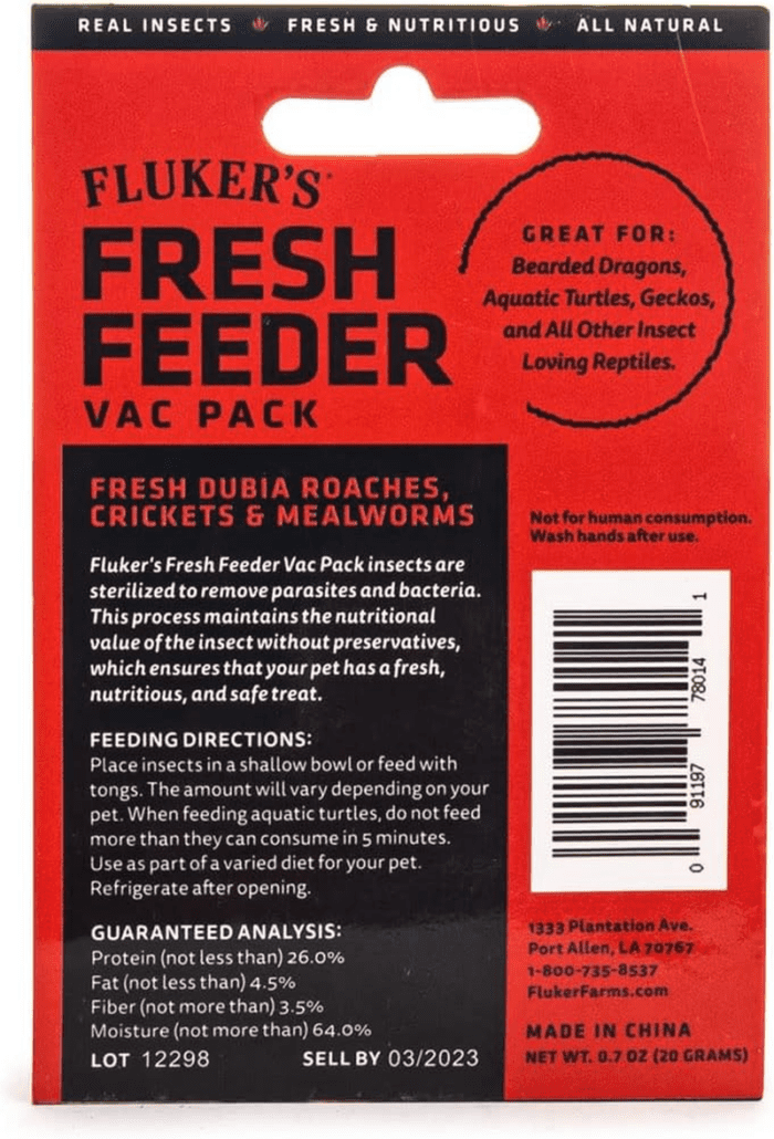 Fresh Feeder Vac Pack Variety Mix, All Natural and Preservative Free, Great for Insect Eating Reptiles, Birds, Tropical Fish or Small Animals, 0.7 Oz - Image 2