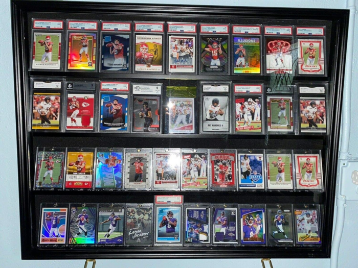 Pro UV 36 Graded Sports Card Display Case for Football Baseball Basketball Hockey Comic Trading Cards Horizontal (Black Finish) - Image 7