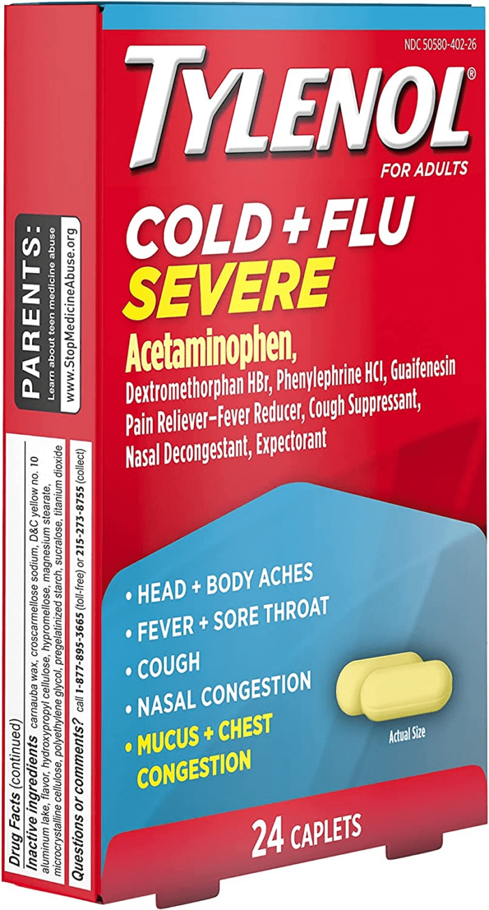 Cold + Flu Severe Medicine Caplets for Fever, Pain, Cough & Congestion, 24 Ct. - Image 12