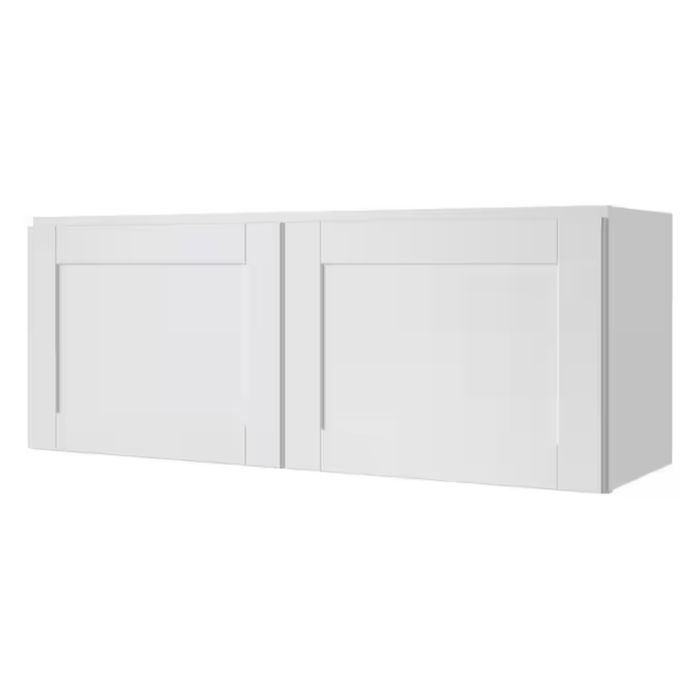 Arcadia 30-In W X 30-In H X 12-In D White Wall Fully Assembled Cabinet (Recessed Panel Shaker Door Style) - Image 31