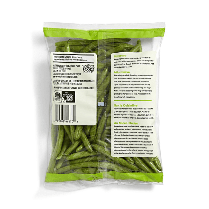 , Bean Green Microwave Trimmed Organic, 12 Ounce - Image 2