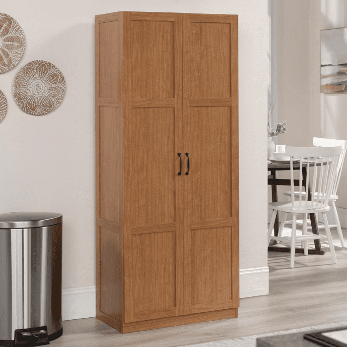 Select Storage Cabinet, Pantry Cabinet Kitchen Storage with Adjustable Shelves, Bathroom Storage Cabinet, in Highland Oak - Image 2