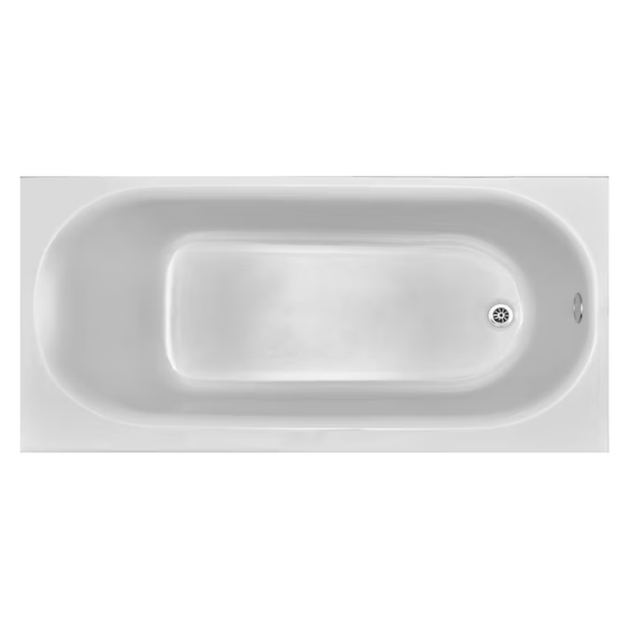 Princeton 30-In X 60-In White Porcelain Enameled Steel Alcove Soaking Bathtub (Left Drain) - Image 10