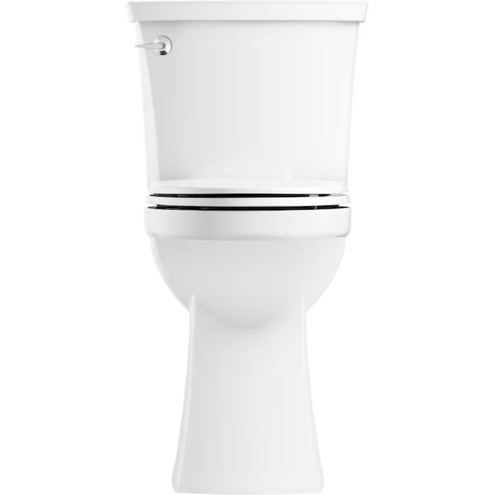 Elliston Tall White Elongated Tall Height Soft Close 2-Piece Toilet 12-In Rough-In Watersense 1.28 GPF - Image 6