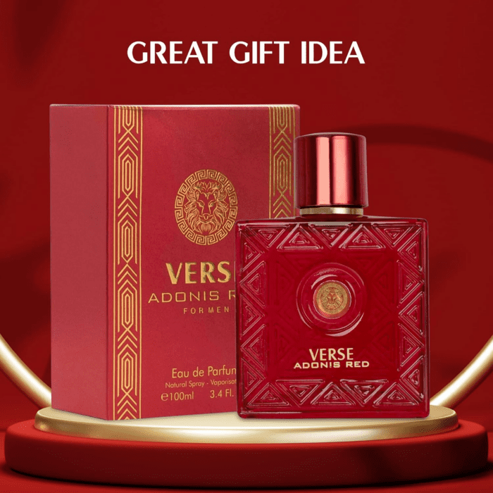 Verse Adonis Red for Men - 100Ml Eau De Parfum Spray for Men - Long Lasting Fruity Warm & Floral Fragrance Smell Fresh All Day Long Gift for Men for All Occasions - Image 3