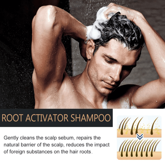 Root Activator Shampoo, Hair Growth Root Activating Shampoo, Natural Formula, Hair Growth for Men and Women (100ML) - Image 3