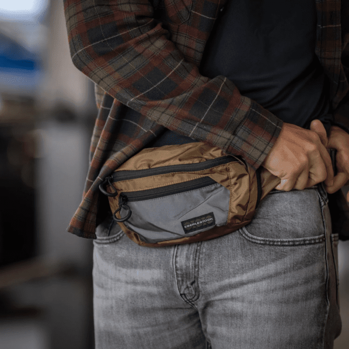 Bando Bag - Tactical Men'S Fanny Pack W/Adjustable Waist Belt, Zippered Pockets, Compact Lightweight Belt Bag, Everyday Hip Pouch for Travel Outdoor Running Hunting, Coyote Brown - Image 6