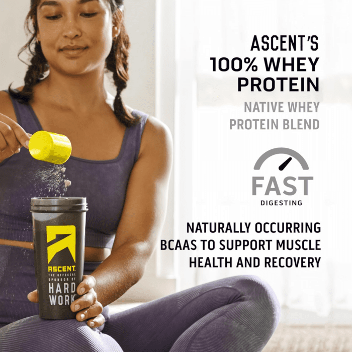 100% Whey Protein Powder - Post Workout Whey Protein Isolate, Zero Artificial Flavors & Sweeteners, Soy & Gluten Free, 5.5G BCAA, 2.6G Leucine, Essential Amino Acids, Chocolate 4 Lb - Image 7