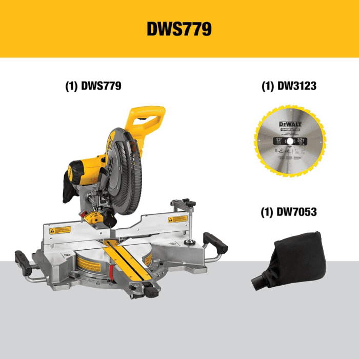 Sliding Compound Miter Saw, 12-Inch (DWS779) - Image 2