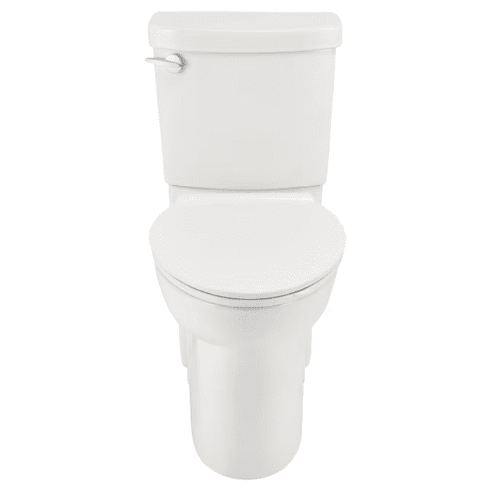 Clean White Elongated Chair Height Soft Close 2-Piece Toilet 12-In Rough-In Watersense 1.28 GPF