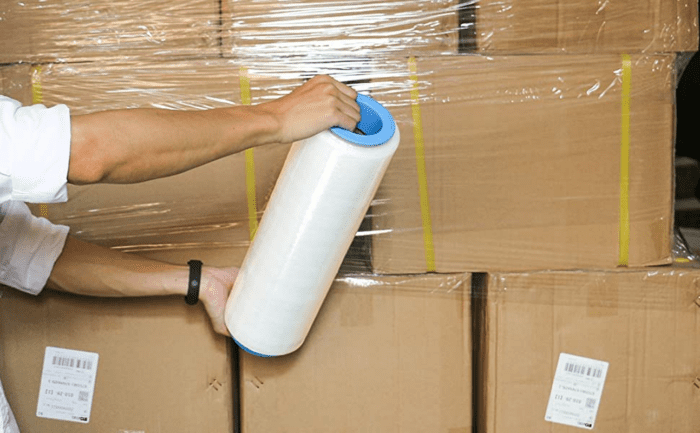 2 Pack 1500Ft Industrial Clear Stretch Wrap Film 70 Gauge 15" with 3Inch Plastic Rolling Handles for Pallet Wrap, Durable Self-Adhering Packing, Moving, Heavy Duty Shrink Film - Image 6