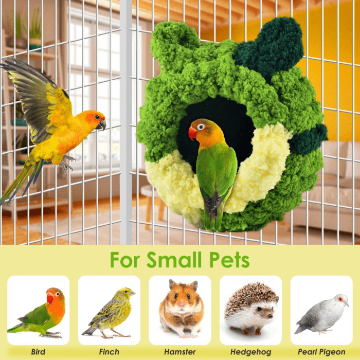 Bird Nest, Conure Breeding House Parrotlet Snuggle Hut Lovebird Bed for Conure, Lovebird, Canary, Finch, Coneshape Birds, Hamster, Small Pets - Image 7