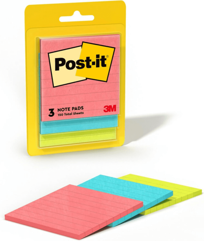 Notes, 3X3 In, 3 Pads, America'S #1 Favorite Sticky Notes, Poptimistic Collection, Bright Colors (Guava, Aqua, Neon Green), Clean Removal, Recyclable