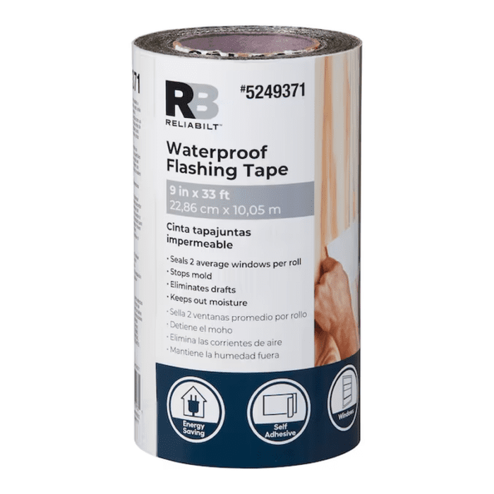 Self-Adhesive 4-In X 33-Ft Rubberized Asphalt Roll Flashing - Image 3