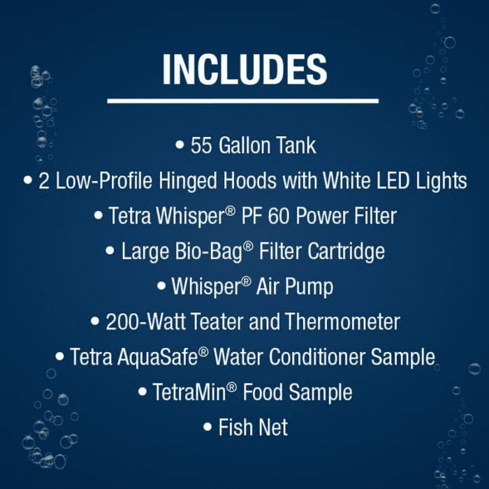 Complete LED Aquarium 55 Gallons, Includes LED Lighting, Filtration, Heater and Accessories - Image 4