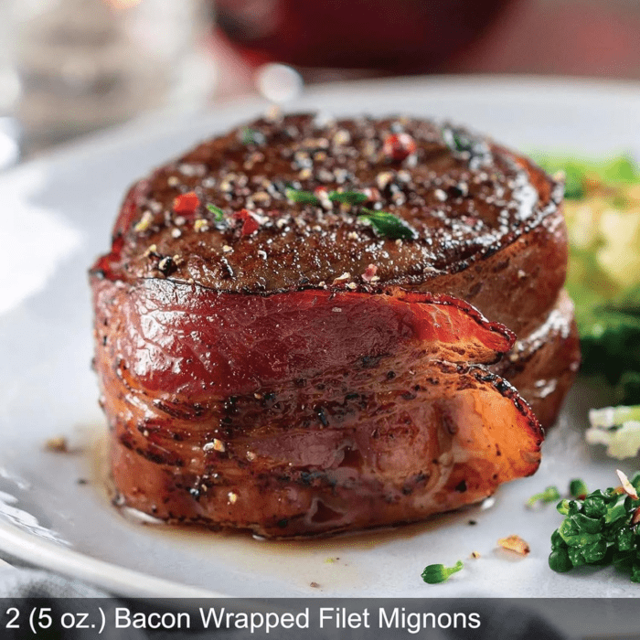 Holiday Gift Package (2X Bacon-Wrapped Filet Mignons, 2X Butcher'S Cut Top Sirloins, 4X  Burgers, 4X Gourmet Jumbo Franks, 4X Potatoes Au Gratin, 4X Caramel Apple Tartlets, 1 Jar  Seasoning) - Image 2