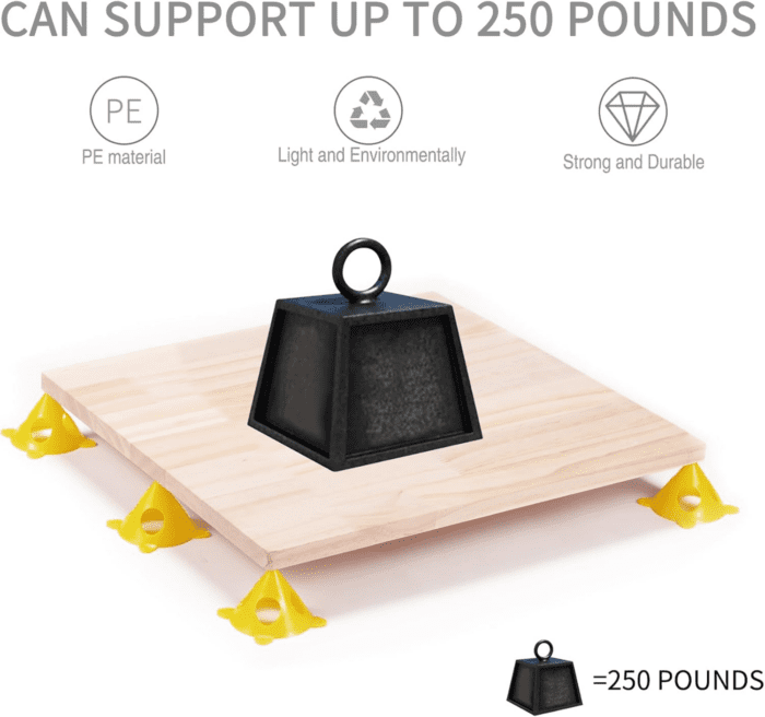 32Pcs Pyramid Stands Painter'S Painting Stands,Mini Cone Paint Stands for Canvas and Door Risers Support,Cabinet Paint Pouring - Image 3