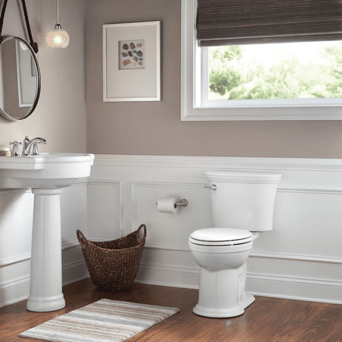 Esteem Vormax White Elongated Chair Height Soft Close 2-Piece Toilet 12-In Rough-In Watersense 1.28 GPF - Image 9