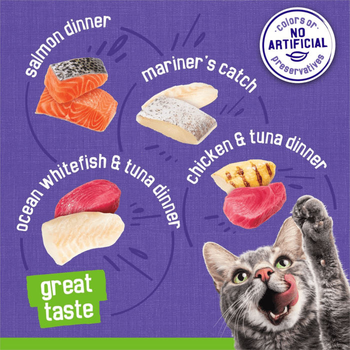 Purina  Pate Wet Cat Food Variety Pack Seafood and Chicken Pate Favorites 40Ct VP - (Pack of 40) 5.5 Oz. Cans - Image 3