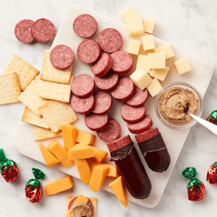 Farmhouse Meat & Cheese Food Gift Basket (Small) - Food Gift Box | Charcuterie Board Food | Sausage and Cheese | Christmas Gift Basket | Holiday Gift Basket | Housewarming Gift - Image 4