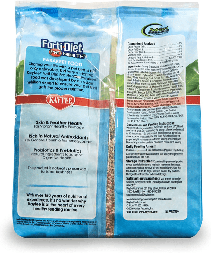 Forti-Diet Pro Health Parakeet Food 2Lb - Image 2