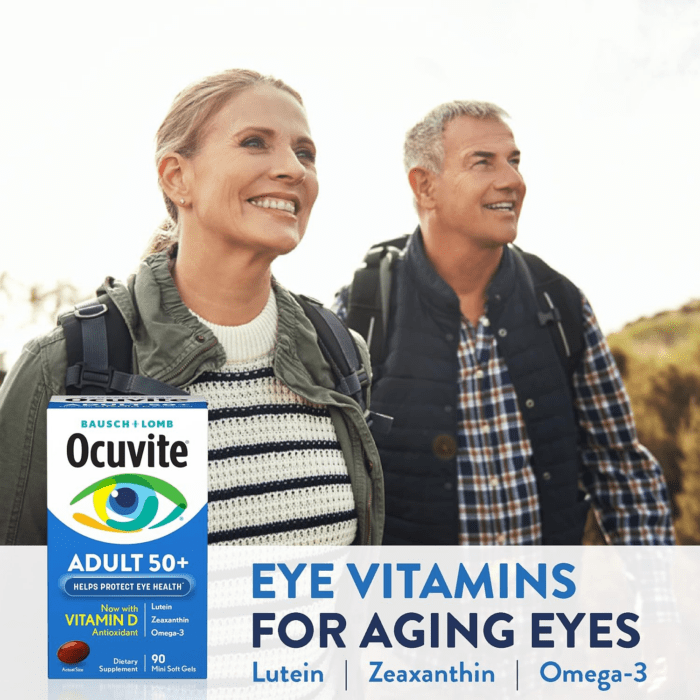 Eye Vitamin & Mineral Supplement, Contains Zinc, Vitamins C, E, Omega 3, Lutein, & Zeaxanthin, 90 Softgels (Packaging May Vary) - Image 7