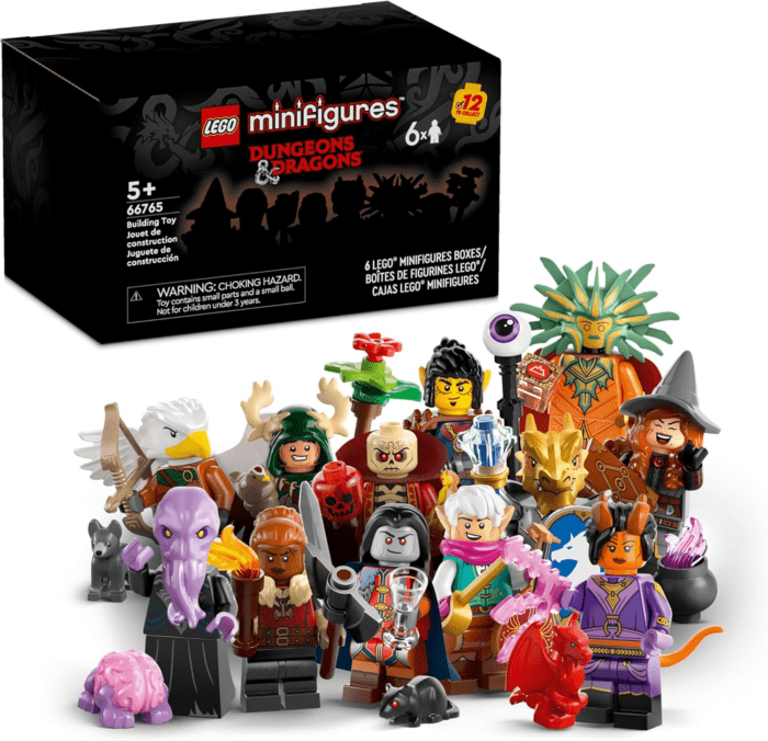 Minifigures Dungeons & Dragons 6 Pack - Toy for Boys & Girls Ages 5+ - Collectible Figures for Kids & Adult Fans - Dungeons & Dragons Gift - 66765