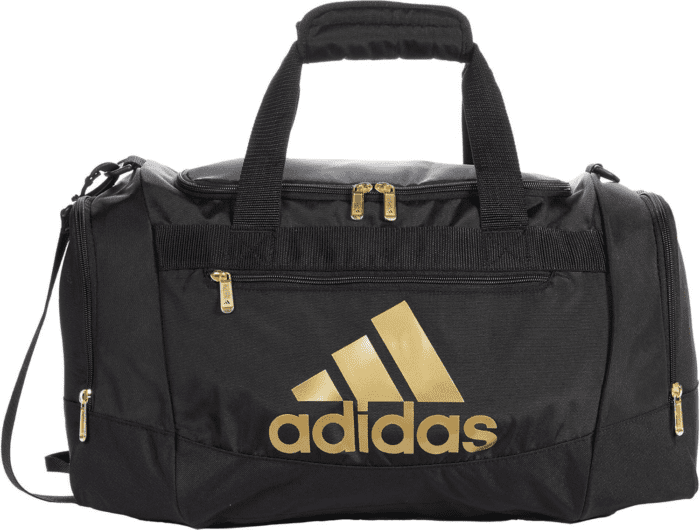 Unisex Adult Defender 4.0 Duffel, Durable Athletic Sports Gym Travel Bag for Men and Women, Black/Gold Metallic, Small (38 L) - Image 4