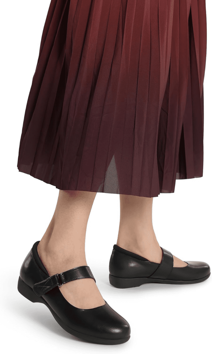 Womens Ballet Mary Jane Flats, Comfortable Business Office Dress Shoes for Women Dressy and Work with Ankle Strap - Image 6