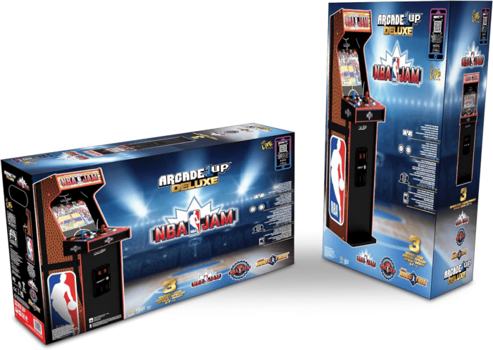 NBA Jam Deluxe 2-Player Control Panel Arcade Machine, Built for Your Home, 5 Foot Tall Cabinet with 3 Classic Games - Image 6