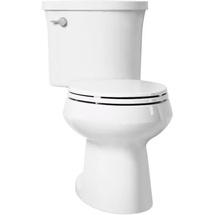 Leeward the Complete Solution White Elongated Standard Height Soft Close 2-Piece Toilet 12-In Rough-In Watersense 1.28 GPF