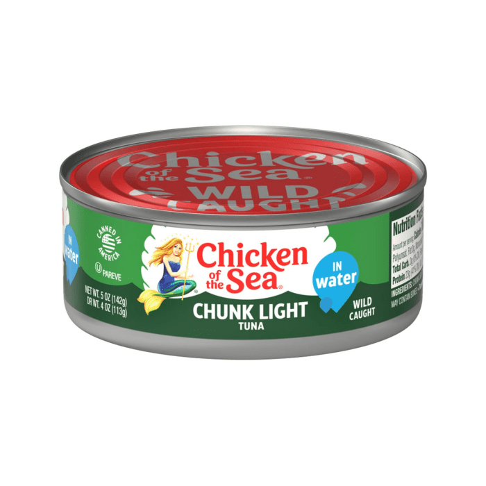 Chunk Light Tuna in Water, 5 Ounce Cans (Pack of 10), Wild Caught Canned Tuna - Image 2