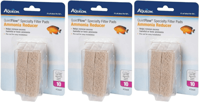 (3 Pack)  Quiet Flow 10 Ammonia Reducing Specialty Filter Pad (4 Ct. per Pack)