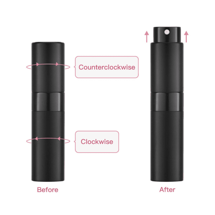 Travel Perfume Atomizer Refillable 8Ml (5 PCS), Travel Cologne Sprayer Mini, Perfume Bottle Empty Small (5 Colors) - Image 3