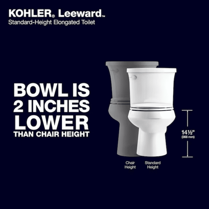 Leeward the Complete Solution White Elongated Standard Height Soft Close 2-Piece Toilet 12-In Rough-In Watersense 1.28 GPF - Image 3