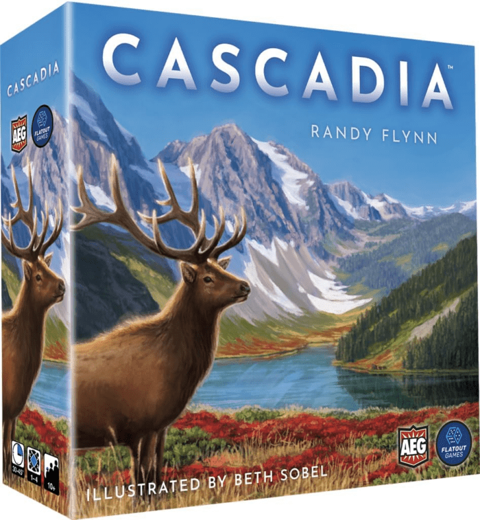 & Flatout Games | Cascadia - Award-Winning Board Game Set in the Pacific Northwest | Easy to Learn | Quick to Play | Ages 10+