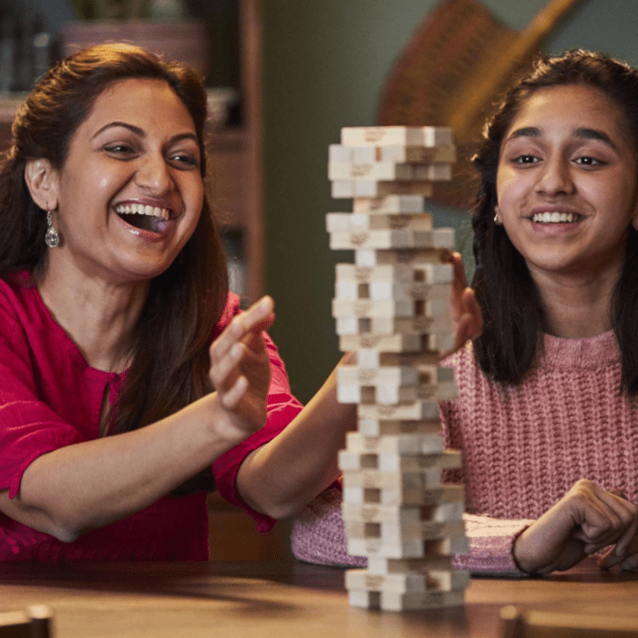 Jenga Wooden Blocks Stacking Tumbling Tower Game | Party Games for Kids & Families | Christmas Stocking Stuffers | Ages 6+ (Amazon Exclusive) - Image 9