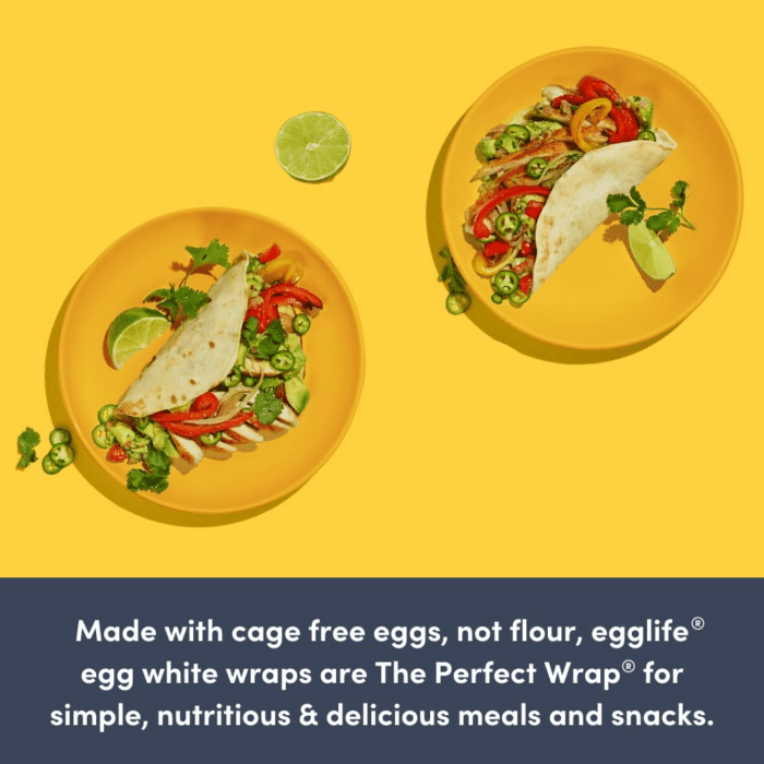 Original Style Egg White Wraps - No Flour, Cage Free Eggs - Gluten Free, Dairy Free, Sugar Free - Keto and Paleo Friendly, 6 Count - Image 4