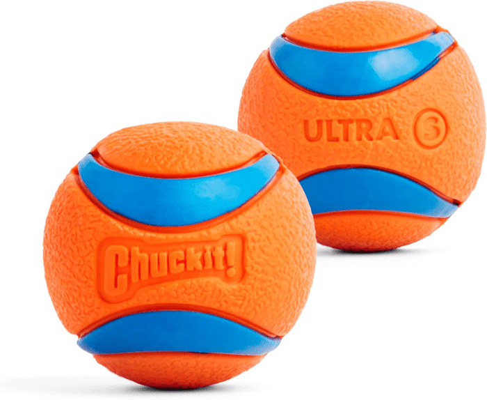 Ultra Ball Dog Toy - Small Bouncy Fetch Balls for Dogs 0-20 Lbs - Made from Durable Rubber - Floating Water Pet Toys - Size Small - 2-Inch Diameter - Pack of 2