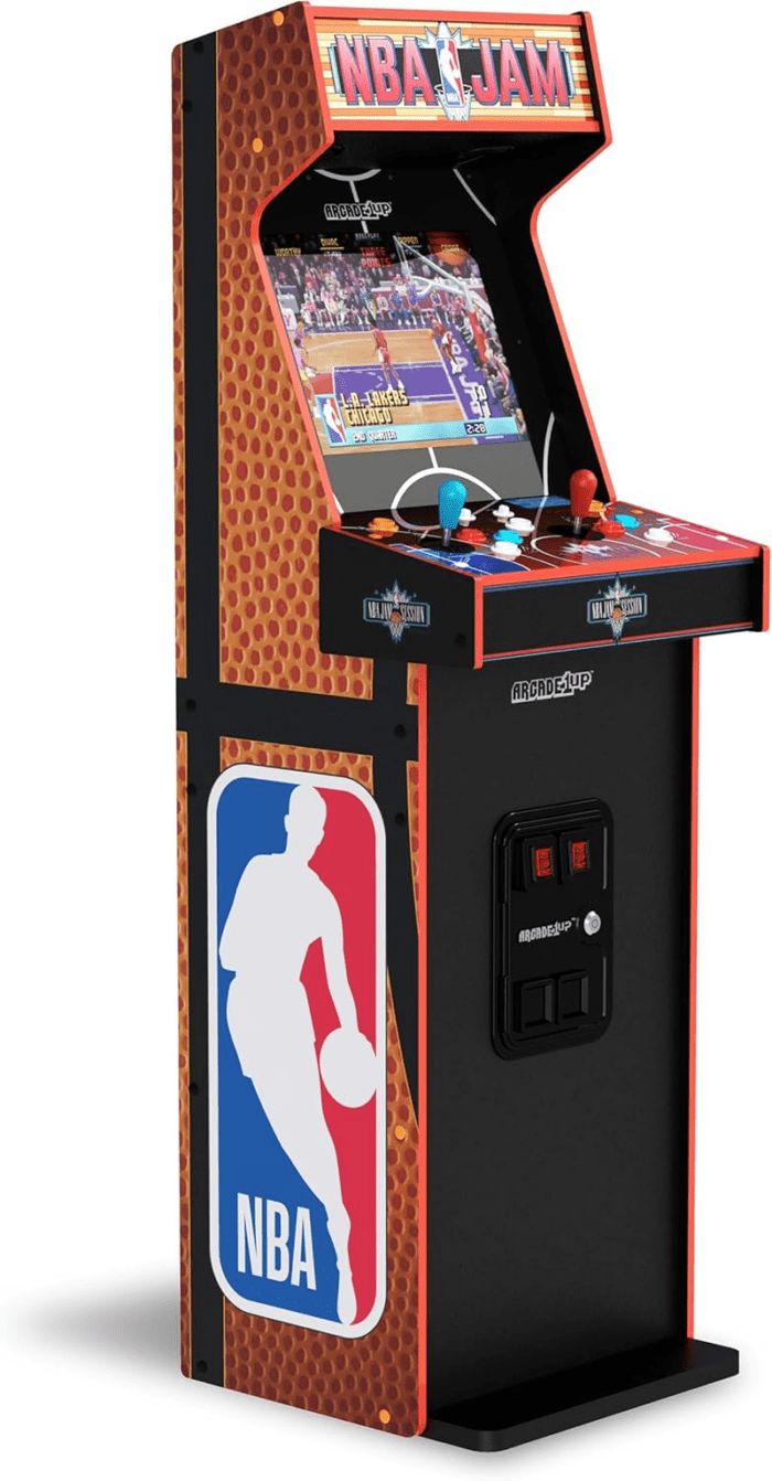 NBA Jam Deluxe 2-Player Control Panel Arcade Machine, Built for Your Home, 5 Foot Tall Cabinet with 3 Classic Games