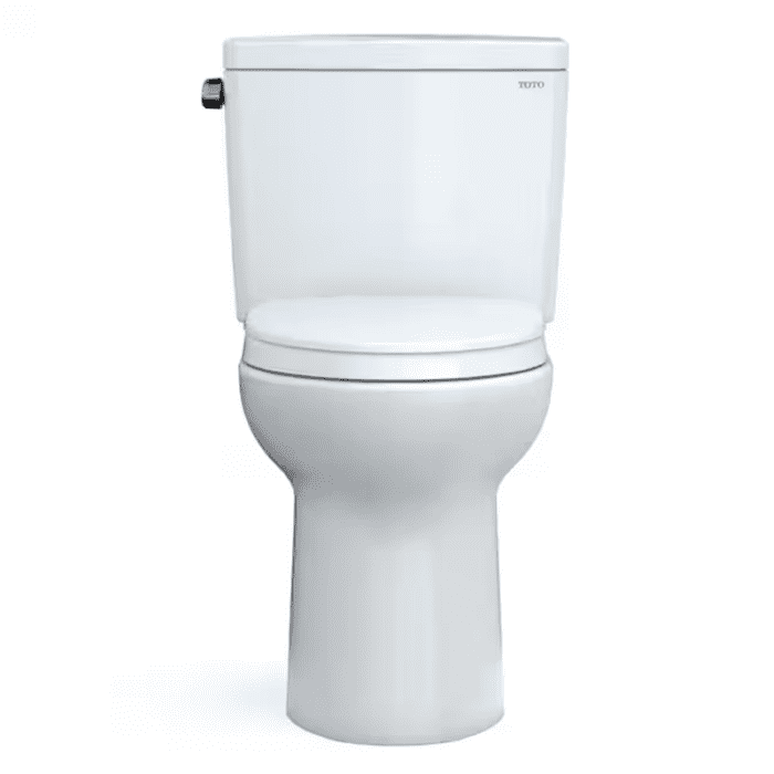 Drake Cotton Elongated Chair Height Soft Close 2-Piece Toilet 12-In Rough-In 1.6 GPF - Image 11