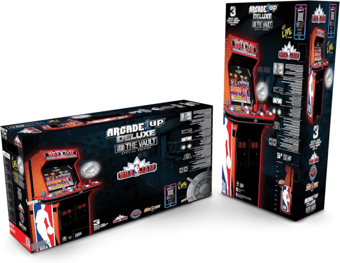 NBA Jam 30Th Anniversary Deluxe Arcade Machine, Built for Your Home, 5 Foot Tall Cabinet with 3 Classic Games - Image 9