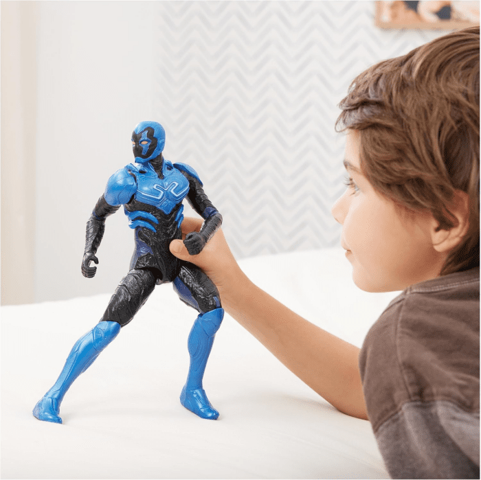 , Hero-Mode Blue Beetle Action Figure, 12-Inch, Easy to Pose, Blue Beetle Movie Collectible Superhero Kids Toys for Boys & Girls, Ages 3+ - Image 3